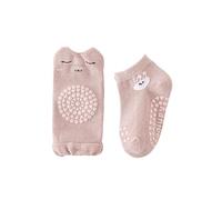 Generisch Chaussettes souples pour bébé à quatre pattes avec semelle antidérapante pour protéger pendant l'apprentissage de la marche - Ensemble respirant pour tout-petits (0-1 an)