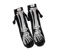Generisch Chaussettes squelette d'Halloween - Chaussettes de compression squelette | Chaussettes festives effrayantes saisonnières pour adultes, adolescents, couples et familles