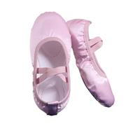 Generisch Chaussons de danse avec semelle en cuir fendu pour adultes, chaussures souples à enfiler pour homme et femme, idéales pour les cours de ballet, le yoga, les loisirs, flexibles