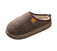 Generisch Chaussons de luxe pour homme avec semelle épaisse - Confort de loisirs pour l'hiver - Chaussures antidérapantes pour des heures confortables à la maison, café, 44 EU