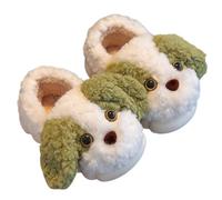 Generisch Chaussons d'hiver chauds pour enfants avec un joli design de chien, chaussures idéales pour l'intérieur - Confortables et élastiques pour les tout-petits - Convient pour la vie quotidienne