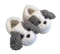 Generisch Chaussons d'hiver chauds pour enfants avec un joli design de chien, chaussures idéales pour l'intérieur - Confortables et élastiques pour les tout-petits - Convient pour la vie quotidienne