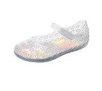 Generisch Chaussons pour enfant fille 27 Jelly Mary Jane Dance Party Cosplay Chaussures pour enfants tout-petits Chaussons d'extérieur et d'hiver, Blanc., 30 EU