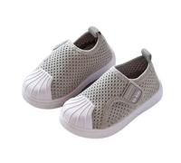 Generisch Chaussons pour enfant garçon et enfant - Chaussures de planche - Semelle souple et confortable - Maille respirante - Chaussures de sport pour garçons et filles, gris, 30 EU