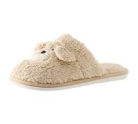 Generisch Chaussons pour femme avec joli design de couple de dessin animé, idéal pour l'intérieur et l'extérieur, semelle plate avec confort antidérapant, style décontracté tendance pour tout le monde