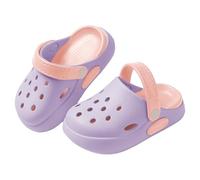 Generisch Chaussures antidérapantes pour bébé Chaussures pour enfants Été Nouveau EVA Vêtements d'extérieur Dessin animé Mignon Bébé orteils Pantoufles pour garçons et filles 29, lilas, 34 EU Large