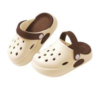 Generisch Chaussures antidérapantes pour bébé Chaussures pour enfants Été Nouveau EVA Vêtements d'extérieur Dessin animé Mignon Bébé orteils Pantoufles pour garçons et filles 29, kaki, 34 EU Large