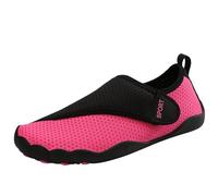Generisch Chaussures aquatiques à séchage rapide pour femme avec design à cinq orteils pour la natation, la plongée, la marche, la plage, respirantes, flexibles, antidérapantes, pour couples, Rose, 39