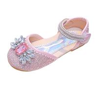 Generisch Chaussures aquatiques pour enfants et filles - Motif tendance - Mignon - Décoration lumineuse - Polyvalent - Fond plat confortable - Crochet confortable - Nœud - Princesse - Sandales pour