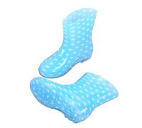 Generisch Chaussures aquatiques pour femme - Basses - Moyennes - Courtes - Tendance - Antidérapantes - Imperméables - Confortables - Pour adultes - Élégantes et confortables - En caoutchouc, bleu, 38