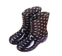 Generisch Chaussures aquatiques pour femme - Basses - Moyennes - Courtes - Tendance - Antidérapantes - Imperméables - Confortables - Pour adultes - Élégantes et confortables - En caoutchouc, Noir , 36