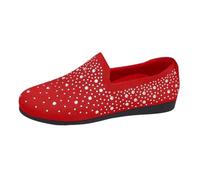 Generisch Chaussures basses pieds nus pour femme - Légères, respirantes, à séchage rapide, chaussures de natation, chaussures de surf, pantoufles, maison, bureau, extérieur, rouge, 39 EU