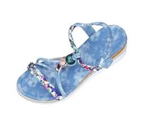 Generisch Chaussures Bottes pour femmes pour les sorties décontractées, les vacances, les jours de plage et les engagements professionnels. Design à bout ouvert, parfait pour l'été. Chaussures