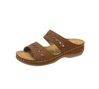generisch Chaussures confortables pour femme - Imperméables - Sandales de plage avec talon creux - Pantoufles décontractées - Sandales rétro - Chaussures pour femme - 39 - Loisirs, marron, 39 EU
