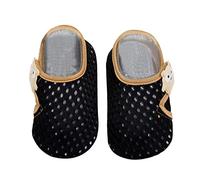 Generisch Chaussures d'apprentissage de la marche - Imperméables - Antidérapantes - Pour fille - Motif en maille - Chaussures de sport - Garçon - 25, Noir , 20 EU