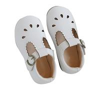 Generisch Chaussures d'apprentissage de la marche pour enfants filles et garçons - Sandales larges - Lavables - En cuir - Sandales fermées - Respirantes - Chaussures d'apprentissage pour bébé - Tissu