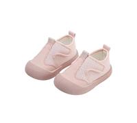 Generisch Chaussures d'apprentissage pour bébé conçues pour les premiers pas - Chaussettes flexibles avec semelle en caoutchouc - Chaussures respirantes pour l'intérieur et l'extérieur, Stil_j03 Rose