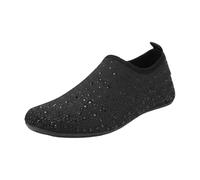 Generisch Chaussures de bain pour homme et femme - Chaussons confortables - Antidérapantes - Chaussures de surf - Unisexe - Pour la maison, le bureau et l'extérieur, Noir , 41 EU