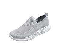 Generisch Chaussures de course à enfiler pour homme - Sans lacets - Chaussures de sport - Chaussures de marche - Chaussures orthopédiques - Coupe basse - En maille stretch - Légères - Pour l'été