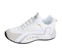 Generisch Chaussures de course décontractées imperméables pour homme - Légères et antidérapantes - Chaussures de sport confortables en cuir synthétique - Chaussures d'entraînement pour la marche