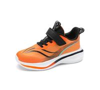 Generisch Chaussures de course pour fille - Baskets en maille respirante - Faciles à porter - Profil de semelle léger - Idéales pour l'école, les loisirs, le sport, Orange, 39 EU