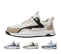 Generisch Chaussures de course pour homme - Confortables et respirantes - Antidérapantes - Chaussures de sport - Tennis - Fitness - Jogging - Marche - Chaussures d'entraînement, beige, 44 EU