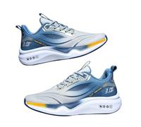 Generisch Chaussures de course professionnelles pour homme - Respirantes - Confortables - Légères - Pour l'extérieur, le fitness, la marche, la gym, le sport, gris, 42 EU