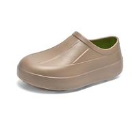 Generisch Chaussures de cuisine pour homme à enfiler en EVA imperméables, résistantes à l'huile et antidérapantes, chaussures de travail pour cuisine, restaurant, jardin, hôpital, service, kaki, 37 EU