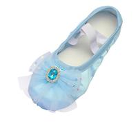 Generisch Chaussures de danse pour enfants, chaussures de ballet chaudes pour performance, exercices de yoga en intérieur, chaussures de gymnastique, bleu, 35.5 EU