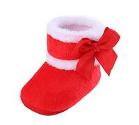 Generisch Chaussures de gymnastique pour enfant garçon - Chaussures chaudes pour bébé - Bottines souples et confortables - Bottes de neige chaudes et tendance pour apprendre à marcher 1 an, rouge, 20