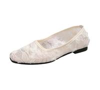 Generisch Chaussures de loisirs élégantes et plates Edelman avec bout pointu - Design pratique à enfiler pour un usage quotidien, Blanc., 40 EU