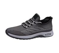 Generisch Chaussures de loisirs en maille pour homme, baskets d'hiver pour homme, plateau uni antidérapant, printemps, respirantes, chaussures en maille légère, chaussures de randonnée, chaussures de