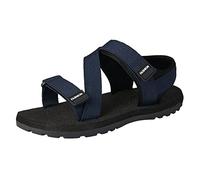Generisch Chaussures de loisirs pour homme - Sandales de randonnée - Sandales d'été - Chaussures de plage - Chaussures de course - Sandales orthopédiques à lanières - Respirantes, bleu, 41 EU