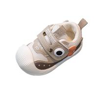 Generisch Chaussures de marche pour bébé garçon fille - Pieds larges - Semelle antidérapante en caoutchouc - Chaussures de course respirantes et confortables, kaki, 26 EU