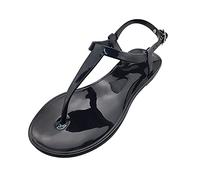 Generisch Chaussures de mariée ivoire Sandales plates ouvertes pour femme Blanc Boho Sandales de trekking respirantes Chaussures de plage larges Sandales d'extérieur Sandales de randonnée Mules plates