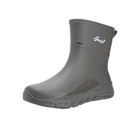 Generisch Chaussures de pluie mi-hautes pour homme - Imperméables - Semelle compensée - Antidérapantes - Bottes de pêche - Bottes de pluie - Bottes de loisirs - Bottes d'eau légères, gris, 42 EU