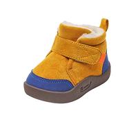 Generisch Chaussures de qualité supérieure pour bébé avec fond profilé souple pour une liberté de mouvement optimale - Développement naturel du pied lors des premiers pas, jaune, 25 EU