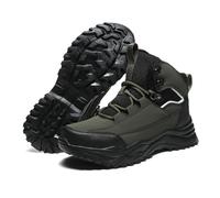 Generisch Chaussures de randonnée pour homme - Imperméables - Hautes - Bottes de cowboy - Bottes de neige thermiques - Décontractées - Antidérapantes - Vegan - À lacets - Pour moto, AD, 47 EU