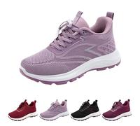 Generisch Chaussures de santé pour femme - Baskets d'été en maille | Chaussures de marche unies légères à enfiler à semelle souple Chaussures de jogging en plein air Course d'entraînement