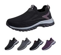 Generisch Chaussures de sport à enfiler pour homme - Légères - Semelle souple - Mousse à mémoire de forme - Bon amorti - Chaussures de sport à enfiler pour le camping, la randonnée, Rose, 38 EU