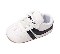 Generisch Chaussures de sport d'été tendance pour enfants garçons et filles avec semelle plate, profil antidérapant, boucle à crochet pratique, Noir , 20 EU