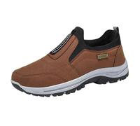 Generisch Chaussures de sport d'extérieur pour homme, à enfiler, sans lacets, respirantes, confortables, résistantes à l'usure, chaussures de randonnée, chaussures de marche, douces, antidérapantes