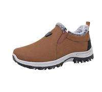 Generisch Chaussures de sport d'hiver pour homme - Chaussures d'extérieur en polaire - Chaussures de loisirs - Slip On - Chaussures basses - Chaussures chaudes - Couleur unie - Chaussures classiques