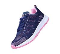 Generisch Chaussures de sport légères pour homme - Chaussures de jogging blanches - Chaussures de course - Chaussures de sport - Grande taille - Chaussures de marche - Semelle souple - Baskets unies