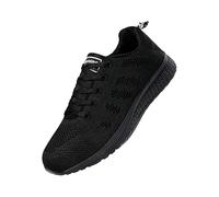 Generisch Chaussures de sport légères pour homme - Chaussures de jogging blanches - Chaussures de course - Chaussures de sport - Grande taille - Chaussures de marche - Semelle souple - Baskets unies
