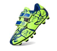 Generisch Chaussures de sport pour enfant - Chaussures de football - Fermeture - Crampons longs - Semelle plate - Surface en cuir - Chaussures d'entraînement pour l'école primaire - Chaussures de