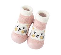 Generisch Chaussures de sport pour femme - Pour nouveau-né - Premières mignonnes - Chaudes - Antidérapantes - Chaussures de prémarche - Chaussures pour fille, Rose, 20 EU