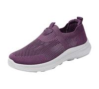 Generisch Chaussures de sport pour femme - Semelle blanche - Chaussures de marche en plein air - Chaussures blanches - Antidérapantes - Chaussures pour femme - Respirantes - Décontractées - Légères et