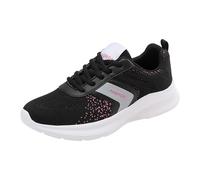 Generisch Chaussures de sport pour femme - Semelles en caoutchouc antidérapantes - Légères et respirantes - Pour la marche, les loisirs, la course sur route - Chaussures à enfiler - Chaussures de