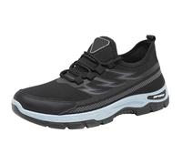 Generisch Chaussures de sport pour homme - Chaussures de randonnée orthopédiques - Semelle souple - Confortables et respirantes - Pour la course à pied et les loisirs - Mocassins, Noir , 40 EU